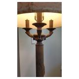 Tall Ribbed Column Floor Lamp