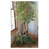 Tall Faux Ficus Tree Greenery (a)