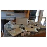 Selection of White Ware Serving Pieces ~  Crate & Barrel