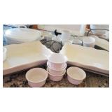 Selection of White Ware Serving Pieces ~  Crate & Barrel
