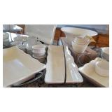 Selection of White Ware Serving Pieces ~  Crate & Barrel