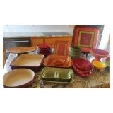 Colorful Crate & Barrel Serving Selection