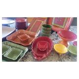 Colorful Crate & Barrel Serving Selection