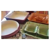 Colorful Crate & Barrel Serving Selection