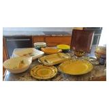 Yellow Ceramic Serving Selection ~ Italian & Vietri Pieces