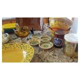 Yellow Ceramic Serving Selection ~ Italian & Vietri Pieces
