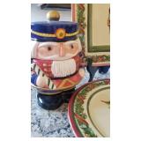 Radko & Fitz Floyd Holiday Tableware with Throw Pillow