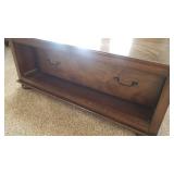 Mahogany Cocktail Table with Doublesided Pullout Drawer