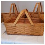 Large Longaberger Picnic Baskets