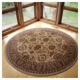 Eight Foot Round Oriental Area Rug