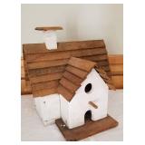 Triplex Wooden Birdhouse