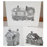 Dept. 56 Dickens Village Series * 3 Builldings