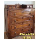 Gorgeous Antique Walnut Dresser