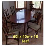 Thomasville Dining Room Table and Chairs