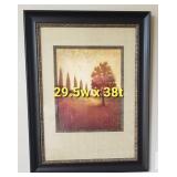 Sienna Landscape Framed Art Print