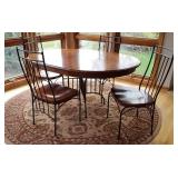 Shaker Style Dining Table with 4 Chairs & Leaf
