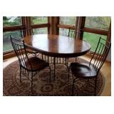 Shaker Style Dining Table with 4 Chairs & Leaf