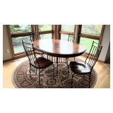 Shaker Style Dining Table with 4 Chairs & Leaf