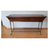 Shaker Style Sofa Library Table with Storage