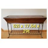 Shaker Style Sofa Library Table with Storage