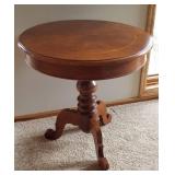 Light Mahogany Drum Table