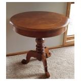Light Mahogany Drum Table