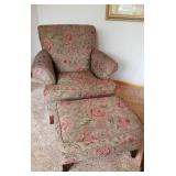 Cottage Rose Arm Chair and Ottoman