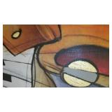 Large musical art print on canvas