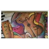 Large musical art print on canvas