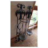 Large Black Iron Candelabras