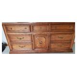 Vintage Broyhill Long Dresser with Mirror