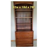 Ethan Allen Book Shelf and 3 Drawer Chest