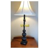 Triple Ball Pedestal Table Lamp