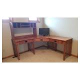 Prairie Mission Style Corner Workstation