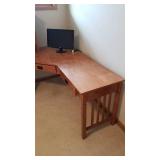 Prairie Mission Style Corner Workstation