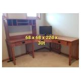 Prairie Mission Style Corner Workstation