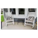 By the Yard White Rocking Chairs