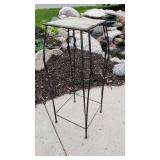 Tile  Top Iron Plant Stand