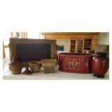 Tray and Urns Decorator Accent Pieces