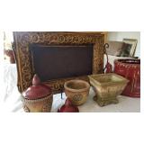 Tray and Urns Decorator Accent Pieces
