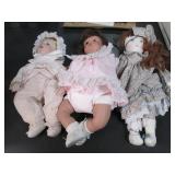 Vintage Doll Lot. One is fabric, th...