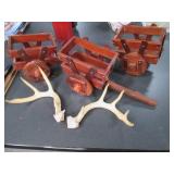 3 Decorative Wooden Carts. Carts ha...