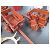 3 Decorative Wooden Carts. Carts ha...