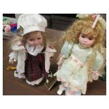 Set of 2 Very Nice Hand Painted Por...