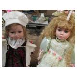 Set of 2 Very Nice Hand Painted Por...