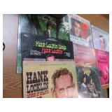 Stack of Vintage Record Albums with...
