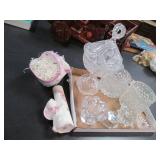 Lot of Crystal and Porcelain Orname...