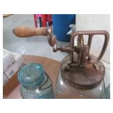 Vintage Square Thick Glass Mason S...