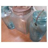 Vintage Square Thick Glass Mason S...