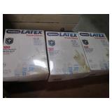 3 boxes of Latex Exam Gloves, One s...